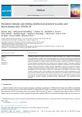 Cover page: Persistent immune and clotting dysfunction detected in saliva and blood plasma after COVID-19.