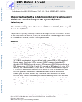 Cover page: Chronic treatment with a metabotropic mGlu2/3 receptor agonist diminishes behavioral response to a phenethylamine hallucinogen