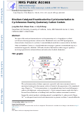 Cover page: Rhodium-Catalyzed Enantioselective Cycloisomerization to Cyclohexenes Bearing Quaternary Carbon Centers