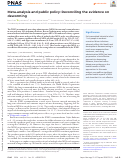 Cover page: Meta-Analysis and Public Policy: Reconciling the Evidence on Deworming