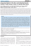 Cover page: Integrated model of de novo and inherited genetic variants yields greater power to identify risk genes.