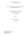 Cover page: Effects of a Research-Based Intervention on Reading Achievement of Middle School English Learners