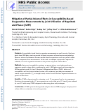 Cover page: Mitigation of partial volume effects in susceptibility‐based oxygenation measurements by joint utilization of magnitude and phase (JUMP)