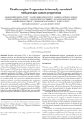 Cover page: Death receptor 5 expression is inversely correlated with prostate cancer progression