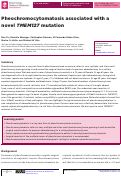 Cover page: Pheochromocytomatosis associated with a novel TMEM127 mutation