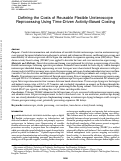 Cover page: Defining the Costs of Reusable Flexible Ureteroscope Reprocessing Using Time-Driven Activity-Based Costing.