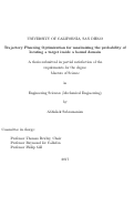 Cover page: Trajectory Planning Optimization for maximizing the probability of locating a target inside a bound domain