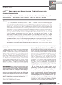 Cover page: p16INK4a Expression and Breast Cancer Risk in Women with Atypical Hyperplasia