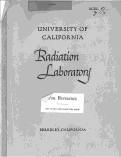 Cover page: The Production of Mesons by the 184-inch Berkeley Cyclotron Part II. Mass Determination