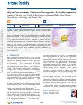 Cover page: Alkyne-Functionalized Platinum Chalcogenide (S, Se) Nanoparticles