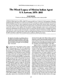 Cover page: The Mixed Legacy of Mission Indian Agent S. S. Lawson, 1878-1883