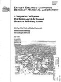 Cover page: A Comparative Candlepower Distribution Analysis for Compact Fluorescent Table Lamp Systems