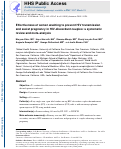 Cover page: Effectiveness of semen washing to prevent human immunodeficiency virus (HIV) transmission and assist pregnancy in HIV-discordant couples: a systematic review and meta-analysis