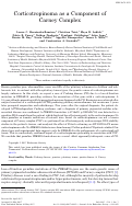 Cover page: Corticotropinoma as a Component of Carney Complex