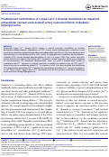 Cover page: Predominant contribution of L-type Cav1.2 channel stimulation to impaired intracellular calcium and cerebral artery vasoconstriction in diabetic hyperglycemia