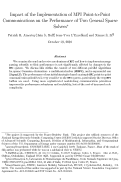 Cover page: Impact of the implementation of MPI point-to-point communications on the performance of two 
general sparse solvers