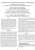 Cover page: Dependencies First: Eye Tracking Evidence from Sentence Production in Tagalog