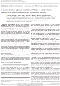 Cover page: A systems genetics approach identifies <i>Trp53inp2</i> as a link between cardiomyocyte glucose utilization and hypertrophic response.