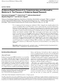 Cover page: Evidence-Based Research in Complementary and Alternative Medicine II: The Process of Evidence-Based Research