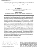 Cover page: Comparison of the performance of different bioassessment methods: similar evaluations of biotic integrity from separate programs and procedures