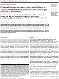 Cover page: Postnatal immune activation causes social deficits in a mouse model of tuberous sclerosis: Role of microglia and clinical implications