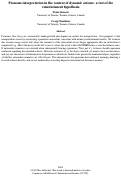 Cover page: Pronoun interpretation in the context of dynamic actions: a test of thereinstatement hypothesis