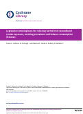 Cover page: Legislative smoking bans for reducing harms from secondhand smoke exposure, smoking prevalence and tobacco consumption