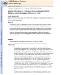 Cover page: Gender Affirmation: A Framework for Conceptualizing Risk Behavior Among Transgender Women of Color