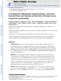 Cover page: Postdiagnostic Inflammatory, Hyperinsulinemic, and Insulin-Resistant Diets and Lifestyles and the Risk of Prostate Cancer Progression and Mortality.