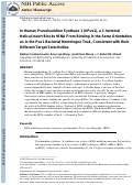 Cover page: In Human Pseudouridine Synthase 1 (hPus1), a C-Terminal Helical Insert Blocks tRNA from Binding in the Same Orientation as in the Pus1 Bacterial Homologue TruA, Consistent with Their Different Target Selectivities