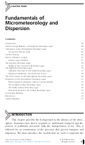 Cover page: Fundamentals of Micrometeorology and Dispersion