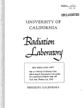 Cover page: PREPARATION OF A NEW ISOTOPE OF FRANCIUM -- Fr222