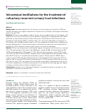 Cover page: Intravesical instillations for the treatment of refractory recurrent urinary tract infections