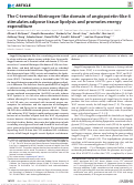 Cover page: The C-terminal fibrinogen-like domain of angiopoietin-like 4 stimulates adipose tissue lipolysis and promotes energy expenditure