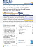 Cover page: The Impact of Electric Fields on Processes at Electrode Interfaces.