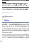 Cover page: A Web-Based mHealth Intervention With Telephone Support to Increase Physical Activity Among Pregnant Patients With Overweight or Obesity: Feasibility Randomized Controlled Trial