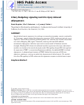 Cover page: Ciliary Hedgehog Signaling Restricts Injury-Induced Adipogenesis
