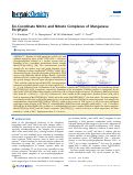 Cover page: Six-Coordinate Nitrito and Nitrato Complexes of Manganese Porphyrin