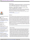 Cover page: LEVERAGING MULTIPLE DATA TYPES TO ESTIMATE THE TRUE SIZE OF THE ZIKA EPIDEMIC IN THE AMERICAS