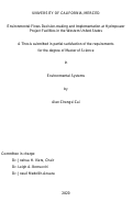 Cover page: Environmental Flows Decision-making and Implementation at Hydropower Project Facilities in the Western United States