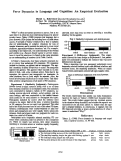 Cover page: Force Dynamics in Language and Cognition: An Empirical Evaluation