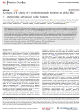 Cover page: A phase I/II study of rovalpituzumab tesirine in delta-like 3—expressing advanced solid tumors