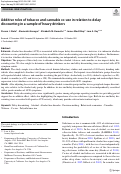 Cover page: Additive roles of tobacco and cannabis co-use in relation to delay discounting in a sample of heavy drinkers