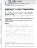 Cover page: Association of Vitamin E and Cognitive Decline in Older Adults with and without the APOEɛ4 Allele: A Biracial Population-Based Community Study