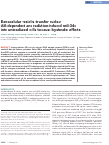 Cover page: Extracellular vesicles transfer nuclear Abl-dependent and radiation-induced miR-34c into unirradiated cells to cause bystander effects