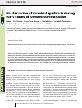 Cover page: No disruption of rhizobial symbiosis during early stages of cowpea domestication