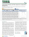 Cover page: Volatile Methyl Siloxanes and Other Organosilicon Compounds in Residential Air