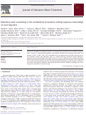 Cover page: Education and counseling in the methadone treatment setting improves knowledge of viral hepatitis