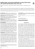 Cover page: Multimorbidity and Inpatient Utilization Among Older Adults with Opioid Use Disorder in New York City