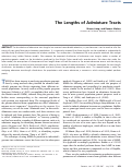 Cover page: The Lengths of Admixture Tracts